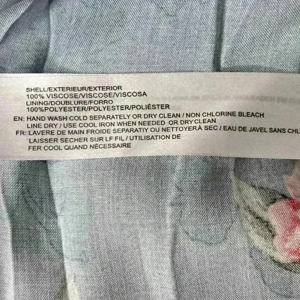 Band of Gypsies Floral Maxi Dress  Blue/Coral Medium NWT boho garden girl fairy - Picture 11 of 15